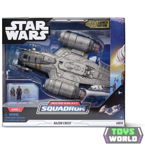 Star Wars - Csillagok háborúja Micro Galaxy Squadron 20 cm-es jármű figurával - Razor Crest csatahajó