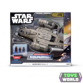   Star Wars - Csillagok háborúja Micro Galaxy Squadron 20 cm-es jármű figurával - Razor Crest Arvala-7 csatahajó