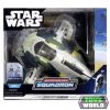 Star Wars - Csillagok háborúja Micro Galaxy Squadron 20 cm-es jármű figurával - Jango Fett űrhajója