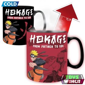   Naruto Shippuden hőre változó bögre 460 ml FROM FATHER TO SON