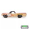 JADA - 1/24 - CHEVROLET - EL CAMINO PICK-UP WITH TANZMANIAN DEVIL FIGURE LOONEY TUNES 1967 - 2 TONE BROWN