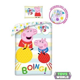 Peppa malac Boing ágyneműhuzat 140×200cm, 70×90 cm