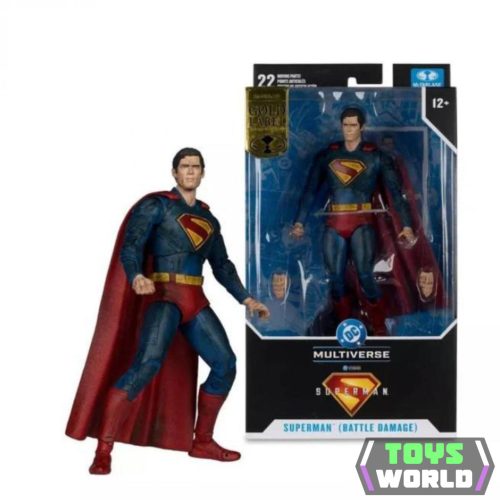 DC McFarlane DC Multiverse játékfigura 18 cm - Superman movie - Superman battle damage (Gold label kiadvány)
