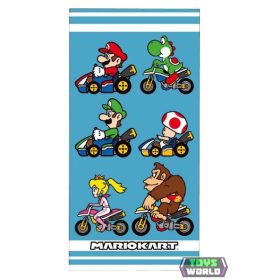   Super Mario Mariokart fürdőlepedő, strand törölköző 70x140cm