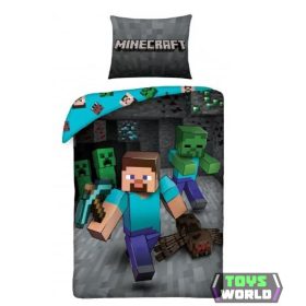   Minecraft Underground ágyneműhuzat Miner 140×200cm, 70×90 cm