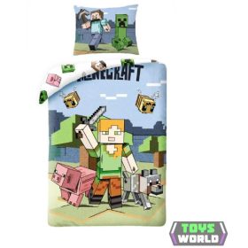   Minecraft Graphic ágyneműhuzat 140×200cm, 70×90 cm microfibre