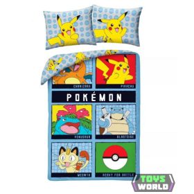   Pokémon Ready for Battle ágyneműhuzat 140×200cm, 70×90 cm
