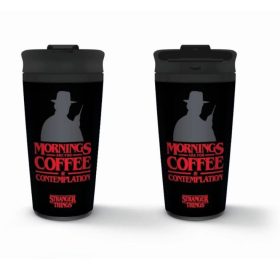   Pyramid Stranger Things 'Mornings are for coffee & contemplation' fém utazó bögre